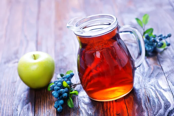 Fresh juice in glass jar