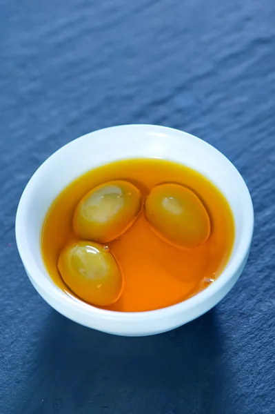 Olive oil in bowl