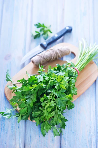 Fresh green parsley