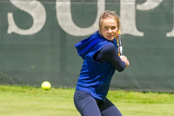 KHARKIV, UKRAINE - JUNE 07: Ukrainian tennis player Elina Svitolina gave open training session in Kharkiv on June 7, 2016.