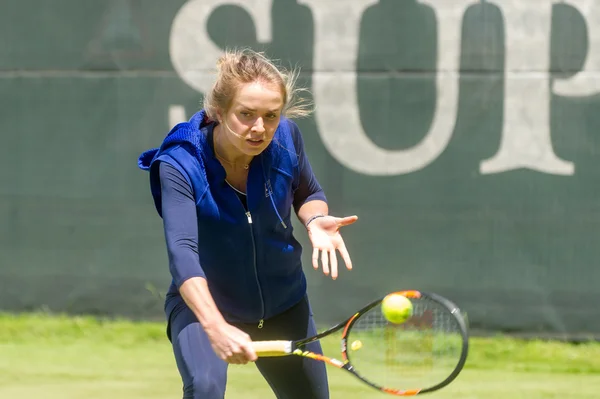 KHARKIV, UKRAINE - JUNE 07: Ukrainian tennis player Elina Svitolina gave open training session in Kharkiv on June 7, 2016.