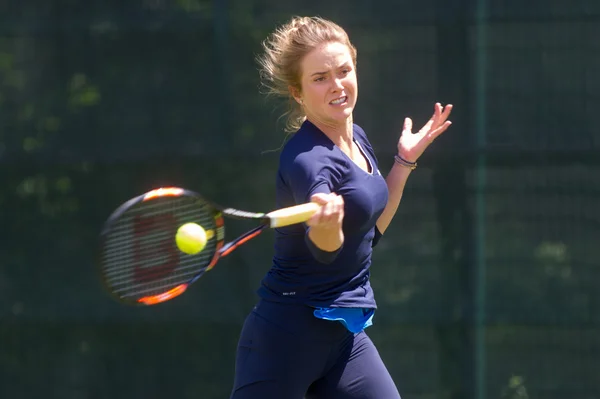 KHARKIV, UKRAINE - JUNE 07: Ukrainian tennis player Elina Svitolina gave open training session in Kharkiv on June 7, 2016.