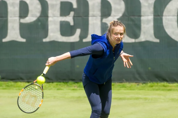 KHARKIV, UKRAINE - JUNE 07: Ukrainian tennis player Elina Svitolina gave open training session in Kharkiv on June 7, 2016.