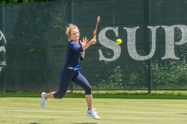 KHARKIV, UKRAINE - JUNE 07: Ukrainian tennis player Elina Svitolina gave open training session in Kharkiv on June 7, 2016.