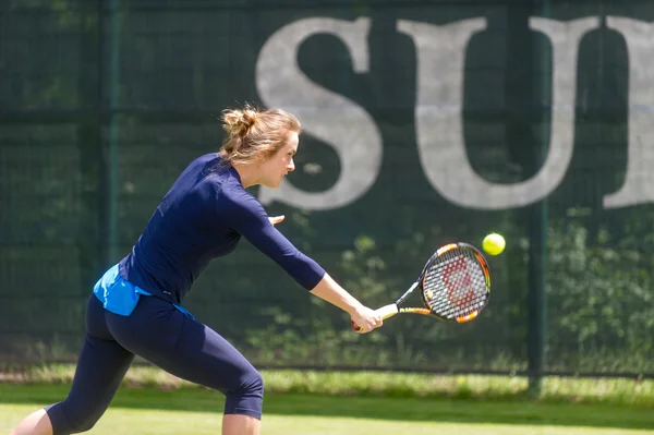 KHARKIV, UKRAINE - JUNE 07: Ukrainian tennis player Elina Svitolina gave open training session in Kharkiv on June 7, 2016.