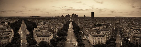 Paris rooftop view