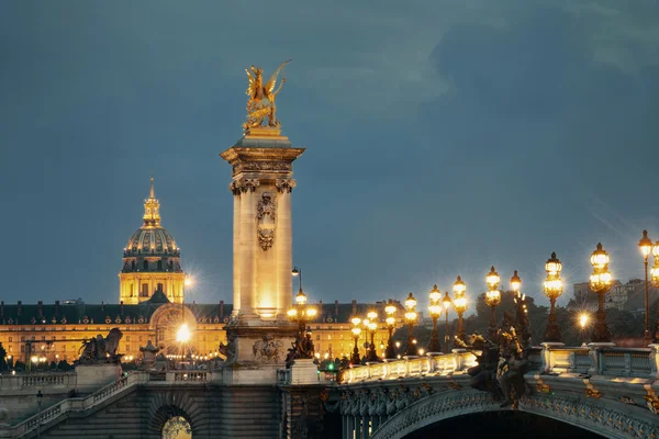 Alexandre III bridge night view