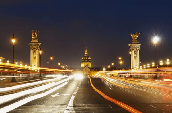 Alexandre III bridge night view