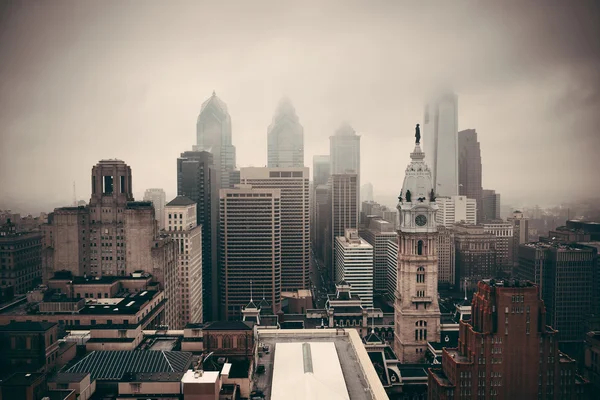 Philadelphia city rooftop