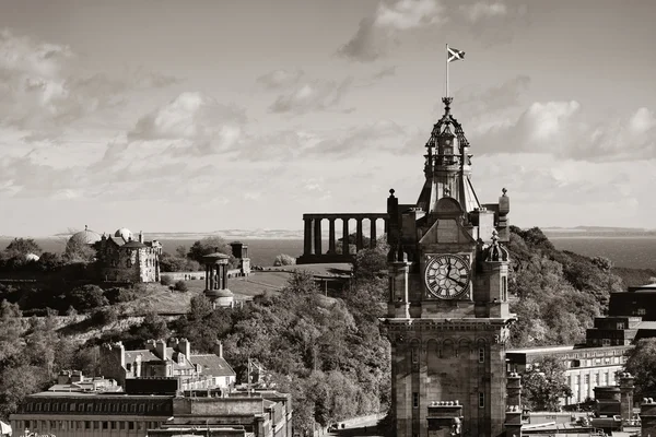 Edinburgh city rooftops view