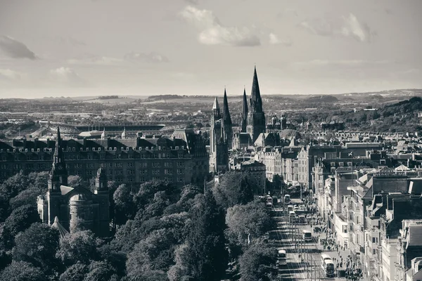 Edinburgh city rooftop view