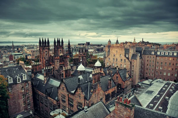 Edinburgh city rooftop view