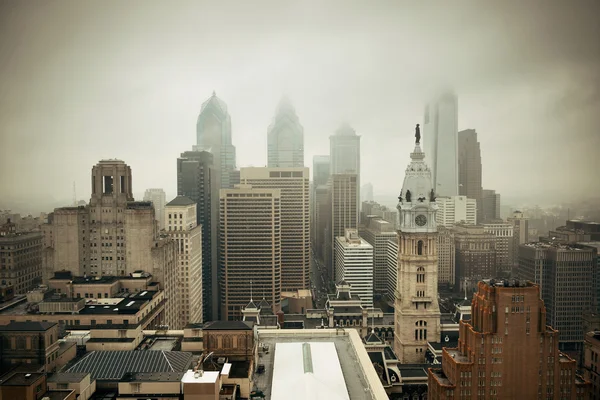 Philadelphia city rooftop