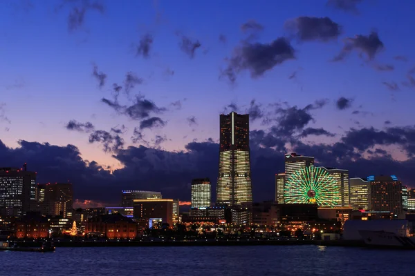 Lighting of all of the buildings at Minatomirai, Yokohama