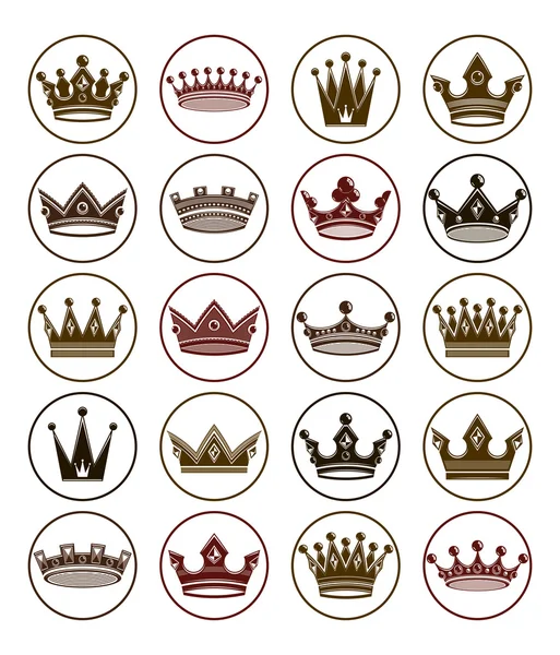 Golden royal crowns
