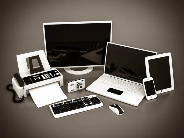 Laptop, Tablet PC and Smartphone