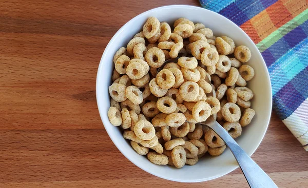 Cereal rings in bowl