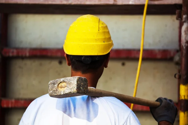 Construction worker on a job site