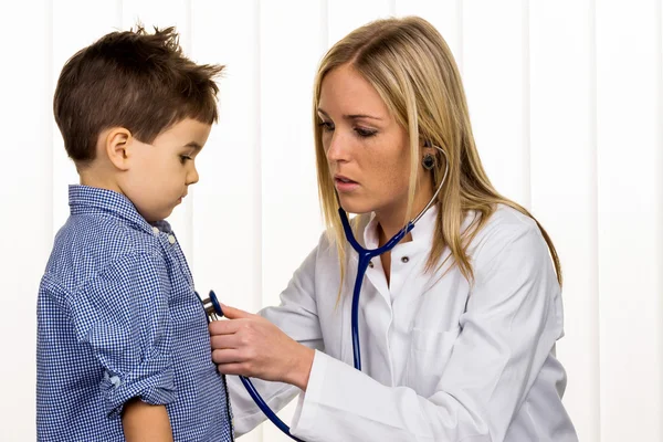 Doctor and young boy