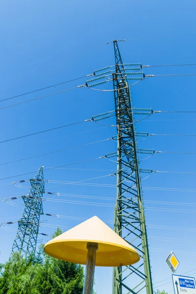 Gas pipeline and power line