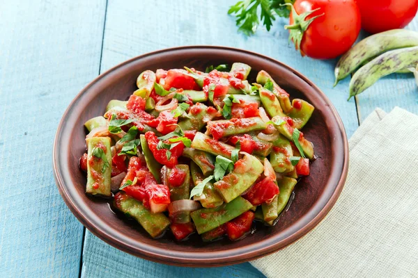 Green beans with tomatoes lobio