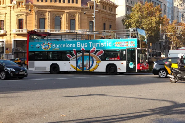 Tourist bus in Barcelona, Spain.
