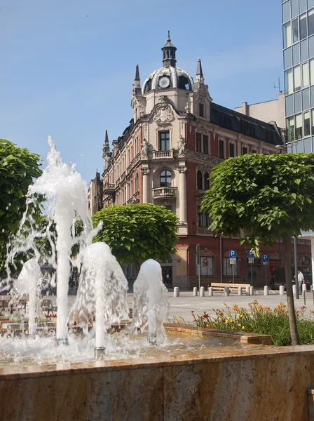 Renovated main square in Katowice is the venue for exhibitions a