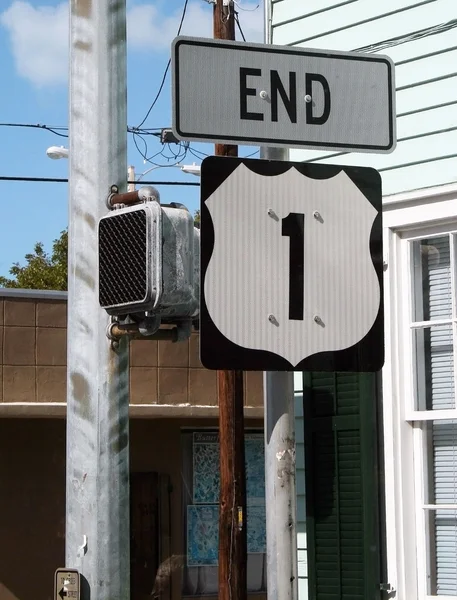 End U.S. Route 1 Sign, Key West, Florida