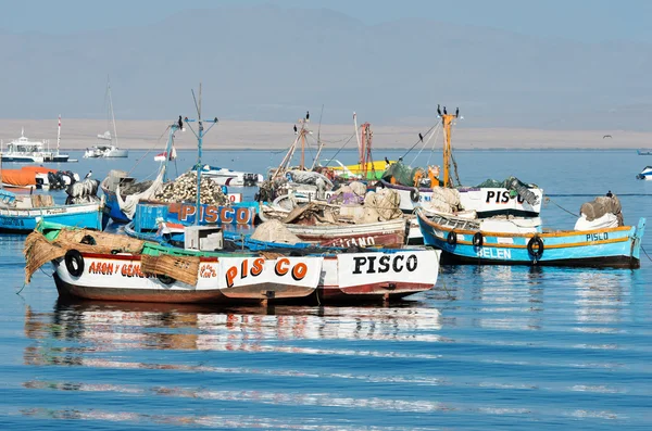 Fishing boats in Paracas national park
