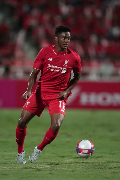 BANGKOK, THAILAND - JULY 14:Joe Gomez of Liverpool in action dur