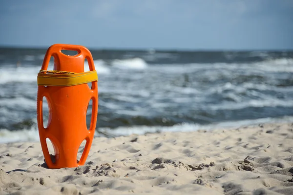 Red buoy for a lifeguard