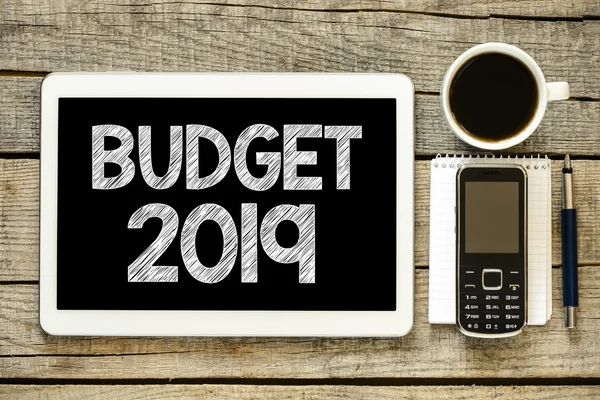 Budget 2019 on tablet pc