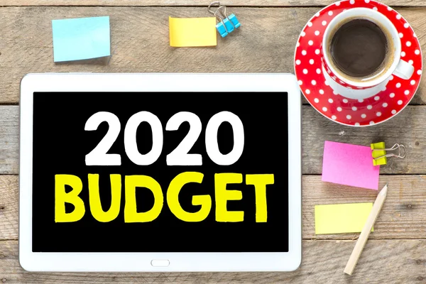 Budget 2020 on tablet pc