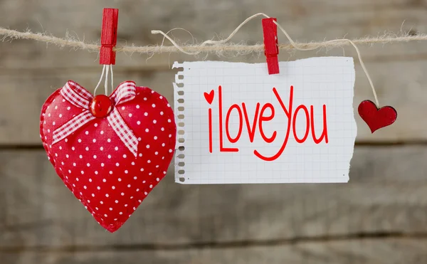 Message  I love you with hearts