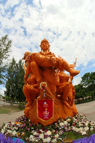 Candle Festival Thai art  Candle wax in UbonRatchathani, Thaila