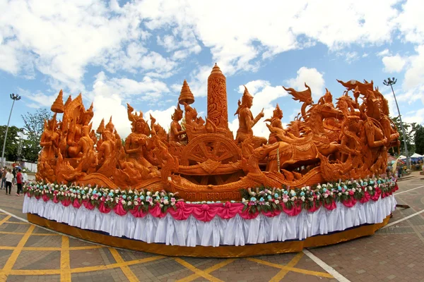 Candle Festival Thai art  Candle wax in UbonRatchathani, Thaila