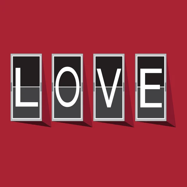 Love Font on mechanical panel letters. Typography, font, type ve