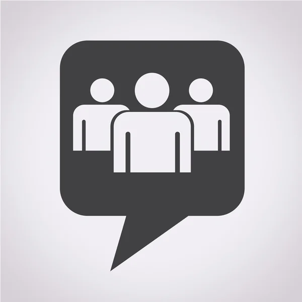 Speech bubble Group people icon