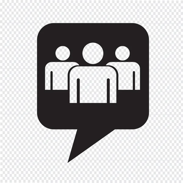Speech bubble Group people icon