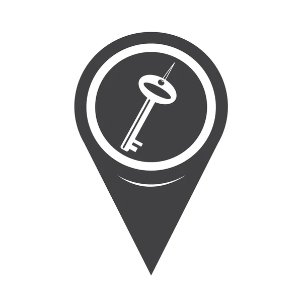 Map Pointer Key Icon