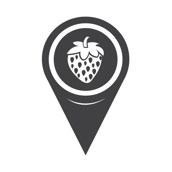 Map Pointer strawberry icon