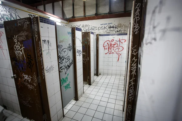 Urban ghetto restroom