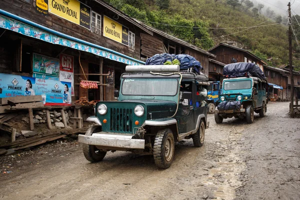 Transportation truck in Remote Myanmar Village