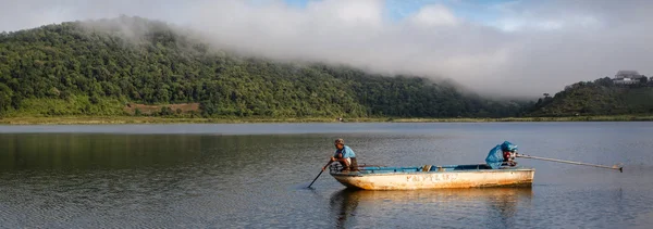 Local fisherman on Rhi Lake in Myanmar