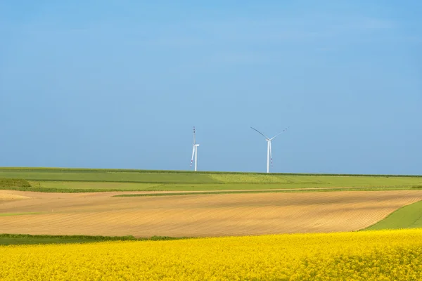 Clean energy in the spring on Polish countryside