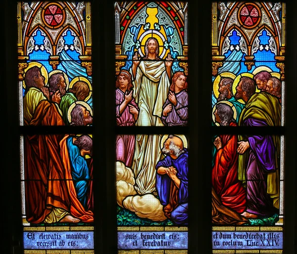 Stained Glass - Jesus speaking to his disciples