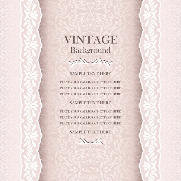 Vintage wedding background, elegance antique, victorian, floral ornamental greeting card
