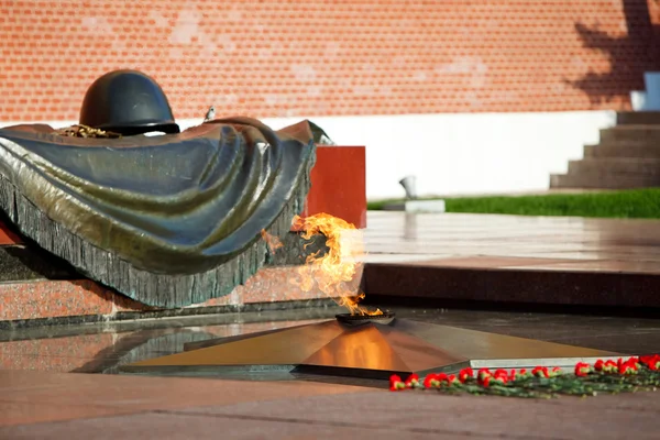 Eternal flame in Alexanders garden in Moscow