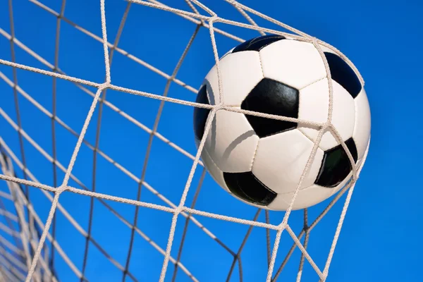 Football Goal, with blue sky