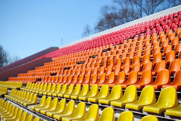 Stadium with red seats